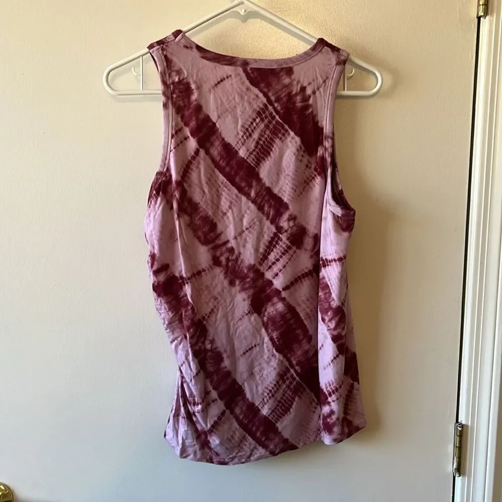 Veronica Beard Rhône Tank NWT Size L Raspberry Heather - Picture 2 of 8